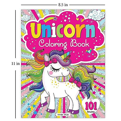101 Unicorn Colouring Book: Fun Activity Colouring Book For Children - Retail Maharaj