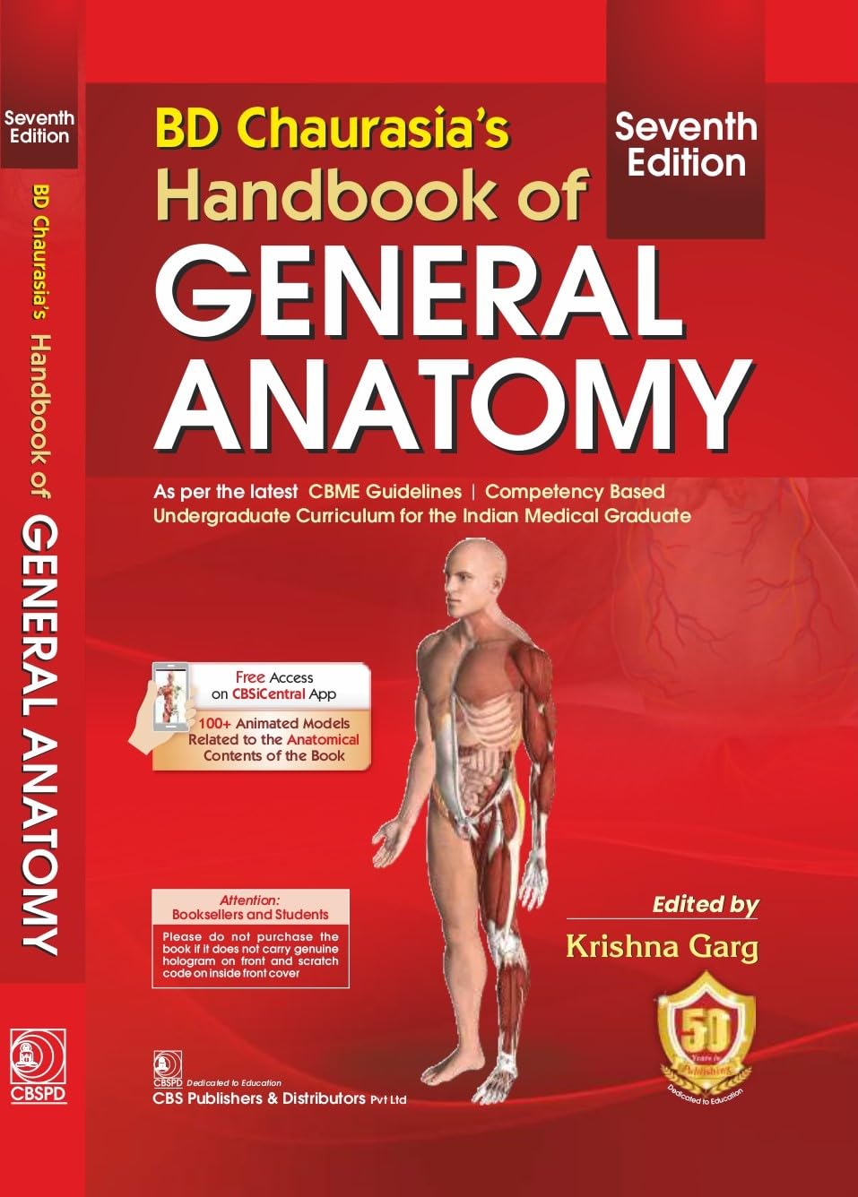 BD Chaurasia’s Handbook of General Anatomy 7/e - Retail Maharaj