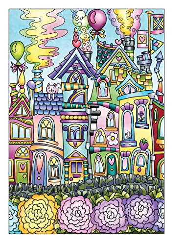 Creative Haven Whimsical Houses Coloring Book - Retail Maharaj
