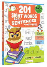201 Sight Words and Sentences: Activity Book for Children | 800+ Sentences to Read and Practice | Ages 5–8 | 5+ Hours of Learning and Fun - Retail Maharaj