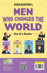 Fun Reads Who Changed the World (Barak Obama, Gandhi, Martin Luther King, Abraham Lincoln) - Retail Maharaj
