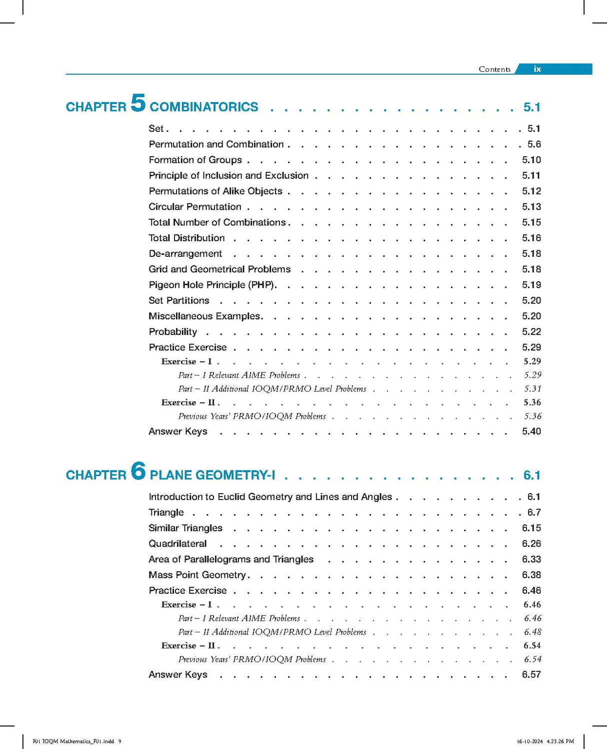 New Edition - IOQM Mathematics, 4th Edition | Indian Olympiad Qualifiers in Mathematics 2024 – 2025 | American Invitational Mathematics Examination (AIME) | Includes 2024 Paper with Solutions | - Pearson - Retail Maharaj