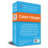 Amazing Flash Cards Colors & Shapes: Early Development of Preschool Toddler (55 Cards) - Retail Maharaj
