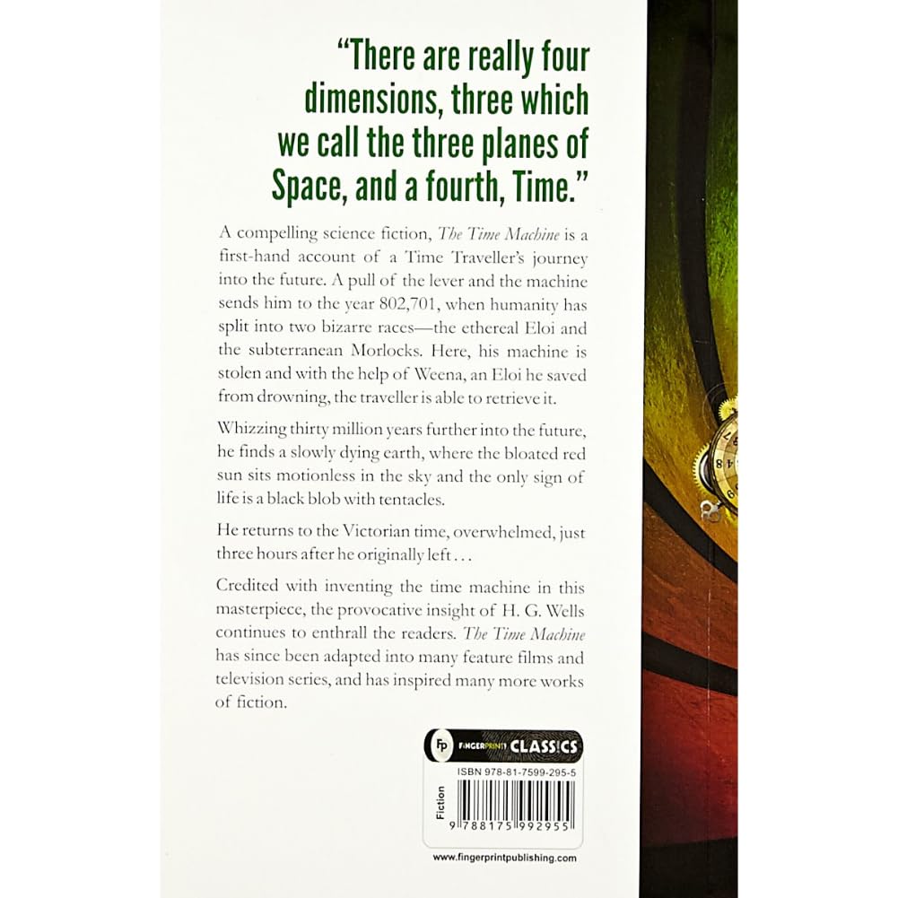 The Time Machine by H. G. Wells | Premium Classic Edition | A Sci-Fi Masterpiece on Time Travel & the Future World | Time Travel Fiction Classic | Futuristic Fantasy Book | Victorian Literature | Original Premium Paperback Edition - Retail Maharaj