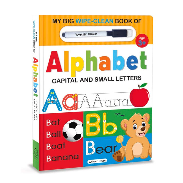 My Big Wipe And Clean Book of Alphabet for Kids : Capital And Small Letters - Retail Maharaj