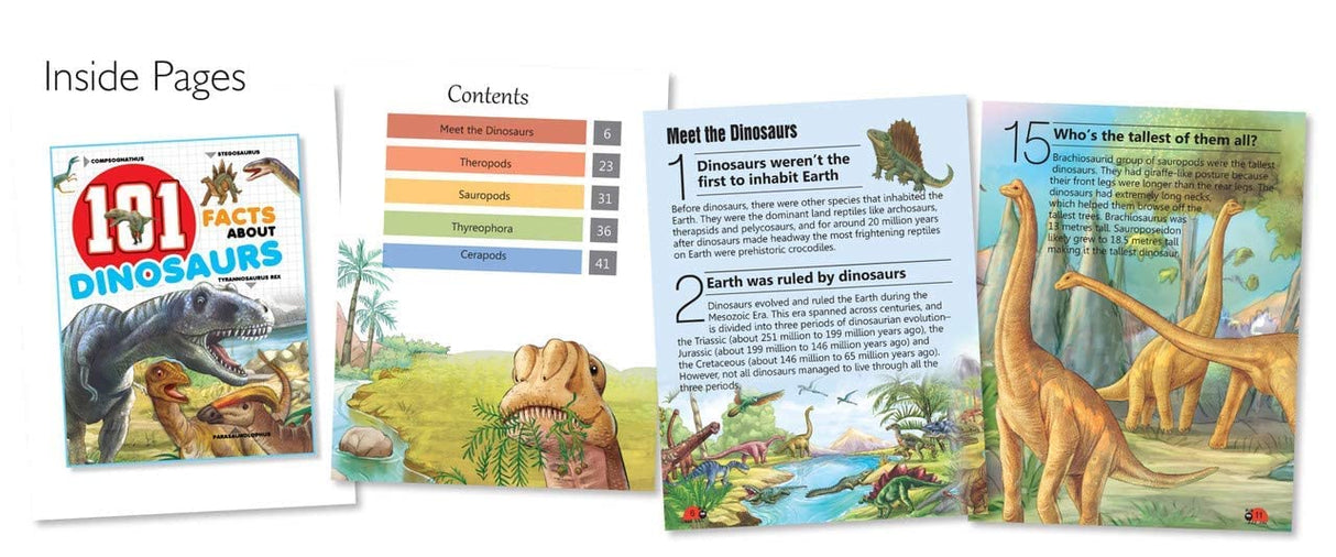 Hello Friend 101 Amazing Facts About Dinosaurs Encyclopedia Book - Retail Maharaj