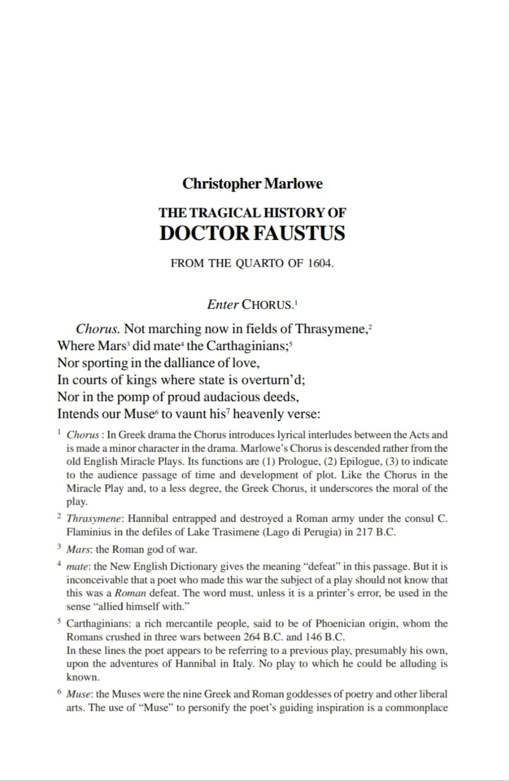 Christopher Marlowe DOCTOR FAUSTUS (English Version)
