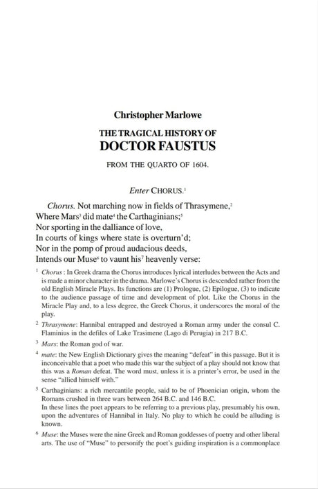Christopher Marlowe DOCTOR FAUSTUS (English Version) - Retail Maharaj