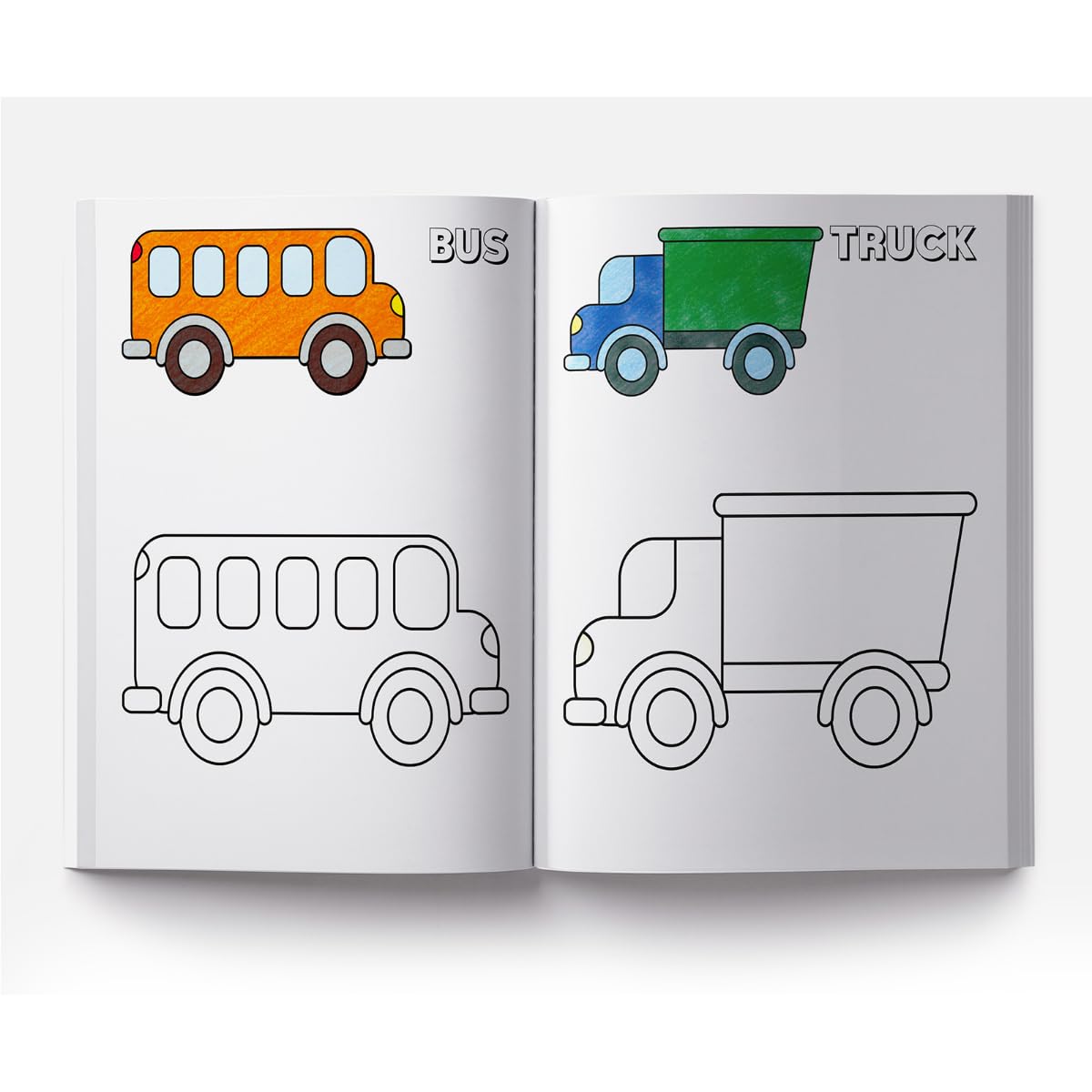 Colouring Book of Transport (Cars, Trains, Airplane and more): Creative Crayons Series - Crayon Copy Colour Books - Retail Maharaj