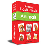 Wonder House Amazing Flash Cards Animals: Early Development Of Preschool Toddler (55 Cards),Creative_Thinking - Retail Maharaj