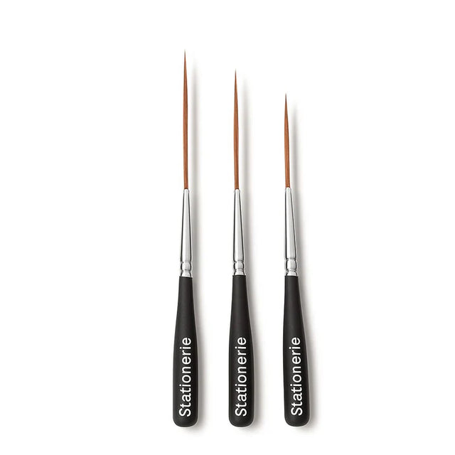 Stationerie Pico Rigger Liner Brush Set of 3 Satin Edition - Retail Maharaj
