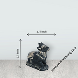 Nandi Statue - 2.5 x 2.75 Inches | Soft Stone Nandi Idol/ Nandhi Statue for Pooja - Retail Maharaj