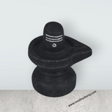 Shiv Ling Murti - 3 x 2.5 Inches | Soft Stone Shiva Lingam Statue/ Shivling Statue for Pooja - Retail Maharaj