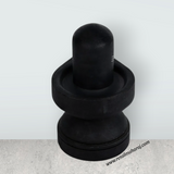 Shiv Ling Murti - 3.5 x 3 Inches | Soft Stone Shiva Lingam/ Shivling Idol For Daily Pooja & Worship - Retail Maharaj