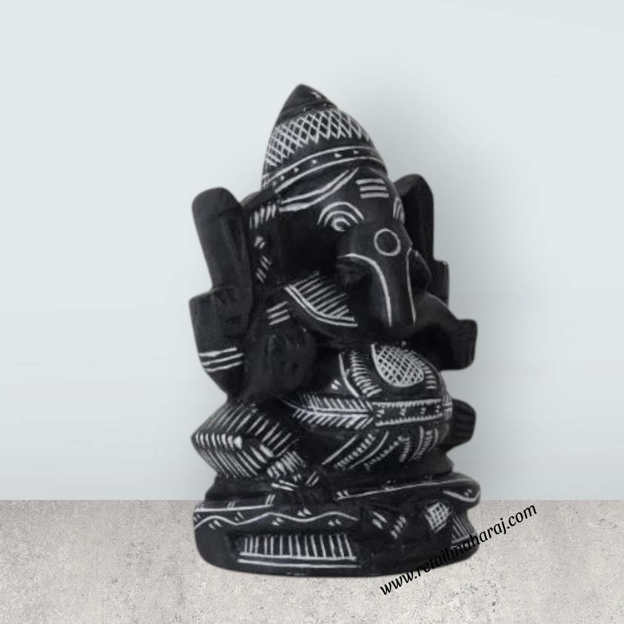 Ganesh Murti | Ganapati Murti/ Soft Stone Vinayagar Statue for Pooja - Retail Maharaj