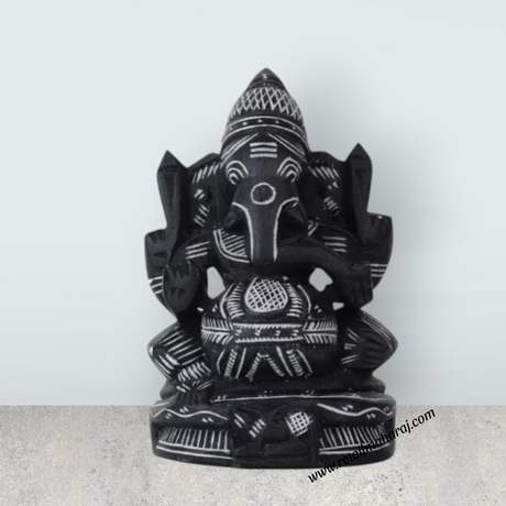 Ganesh Murti | Ganapati Murti/ Soft Stone Vinayagar Statue for Pooja - Retail Maharaj