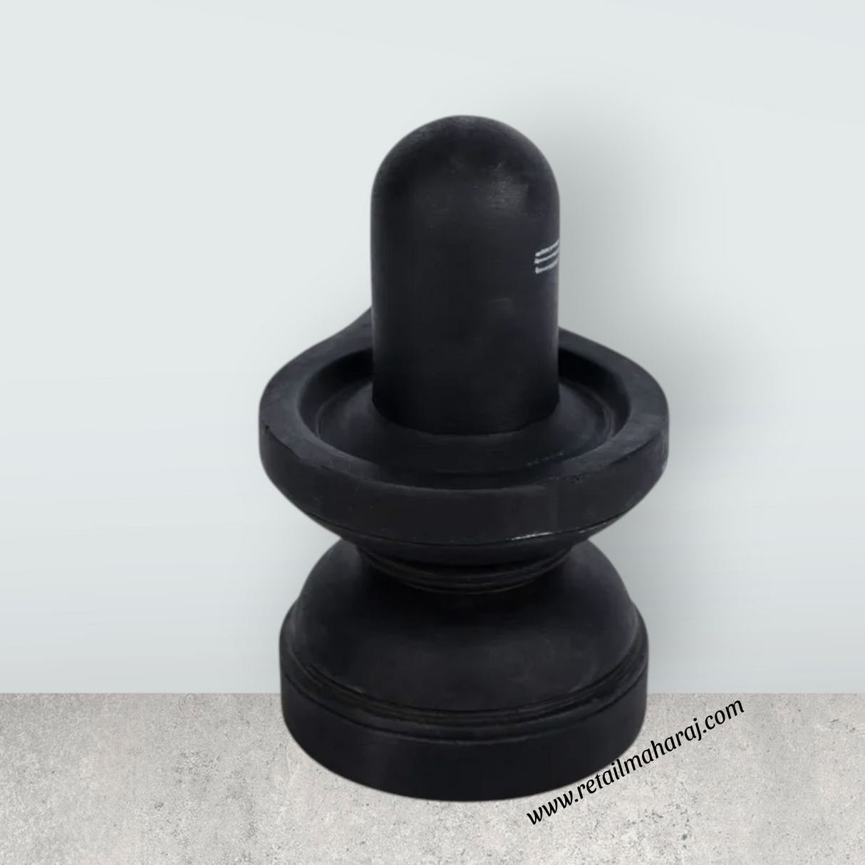 Shivling - 5 x 4 Inches | Soft Stone Shivaling Idol/ Shiva Lingam Statue For Home Temple - Retail Maharaj