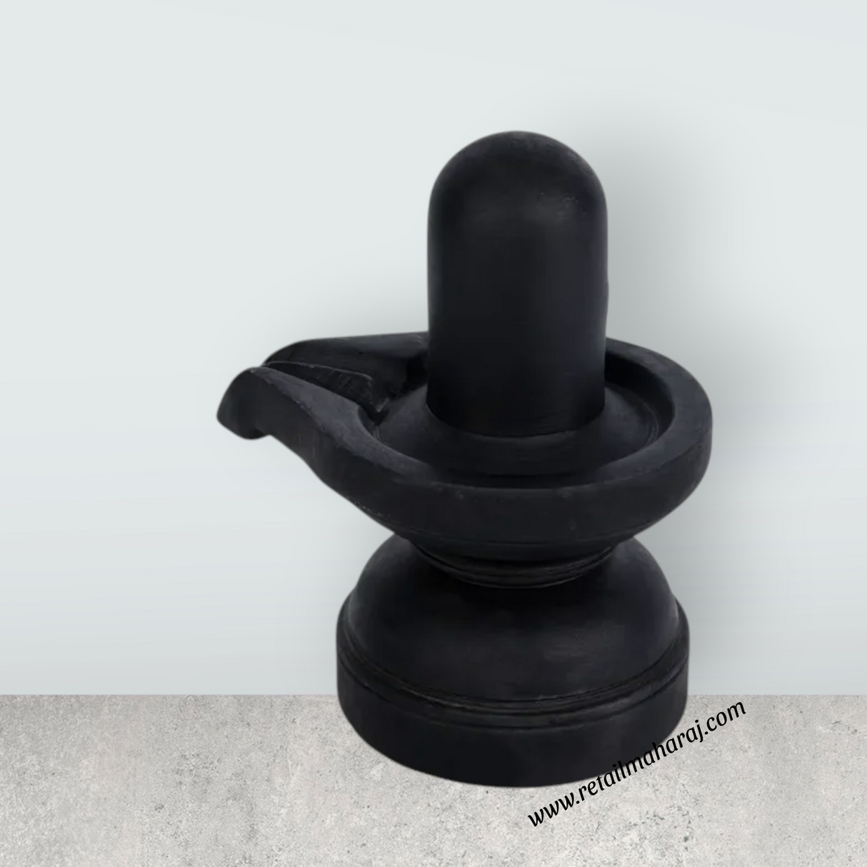 Shivling - 5 x 4 Inches | Soft Stone Shivaling Idol/ Shiva Lingam Statue For Home Temple - Retail Maharaj