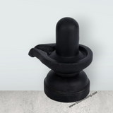 Shivling - 5 x 4 Inches | Soft Stone Shivaling Idol/ Shiva Lingam Statue For Home Temple - Retail Maharaj