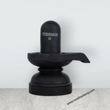 Shivling - 5 x 4 Inches | Soft Stone Shivaling Idol/ Shiva Lingam Statue For Home Temple - Retail Maharaj