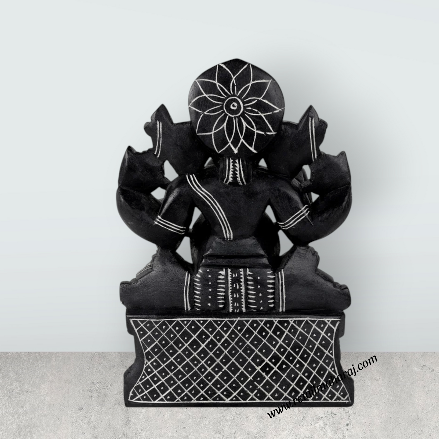 Ganesha Murti - 11 x 8 Inches | Soft Stone Vinayakar Idol / Ganapathi Sculpture For Home Decor - Retail Maharaj