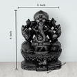 Ganesha Murti - 8 x 6 Inches | Soft Stone Vinayakar Idol / Ganapathi Sculpture For Home Decor - Retail Maharaj