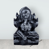 Ganesh Murti - 2.5 x 2 Inches | Soft Stone Ganapati Murti/ Vinayagar Idol for Pooja - Retail Maharaj