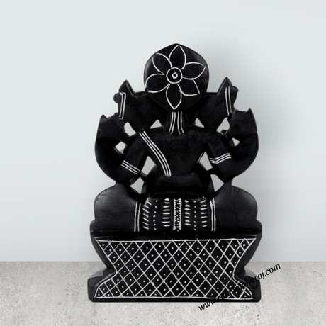 Ganesha Murti - 9.5 x 6.25 Inches | Soft Stone Vinayakar Idol / Ganapathi Sculpture For Home Decor - Retail Maharaj