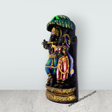 Radha Krishna Murti - 15 x 7 Inches | Resin Statue/ Standing Radha Krishna Idol For Festive Decoration And Gifting Purpose - Retail Maharaj