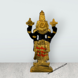Balaji Murti Standing On Base - 5 x 2.5 Inches | Resin Statue / Venkateswara Swamy Idol / Perumal Statue For Pooja - Retail Maharaj