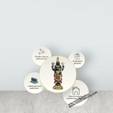 Balaji Murti - 11 Inches | Tirupati Balaji Idol/ Resin Balaji Statue for Home Decor - Retail Maharaj