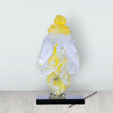 Ganesh Murti - 3 x 2 Inches | Glass Vinayaka Idol/ 2 In 1 Ganpati Murti/ Colour Ganesha Idol for Pooja - Retail Maharaj