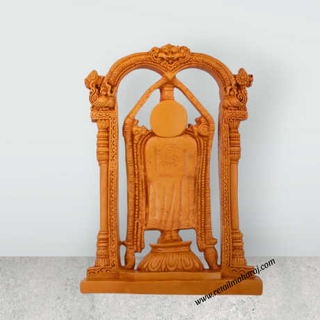Balaji Murti - 14 x 7 Inches | Wooden Polish Balaji Statue/ Balaji Idol for Pooja - Retail Maharaj