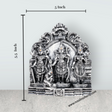 Ram Darbar Murti with Arch - 5.5 x 5 Inches | Resin Statue/ Stone Polish Ram Darbar Idol for Pooja - Retail Maharaj