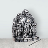 Ram Darbar Murti with Arch - 5.5 x 5 Inches | Resin Statue/ Stone Polish Ram Darbar Idol for Pooja - Retail Maharaj