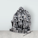Ram Darbar Murti with Arch - 5.5 x 5 Inches | Resin Statue/ Stone Polish Ram Darbar Idol for Pooja - Retail Maharaj