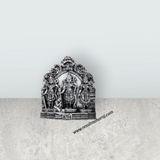 Ram Darbar Murti with Arch - 5.5 x 5 Inches | Resin Statue/ Stone Polish Ram Darbar Idol for Pooja - Retail Maharaj