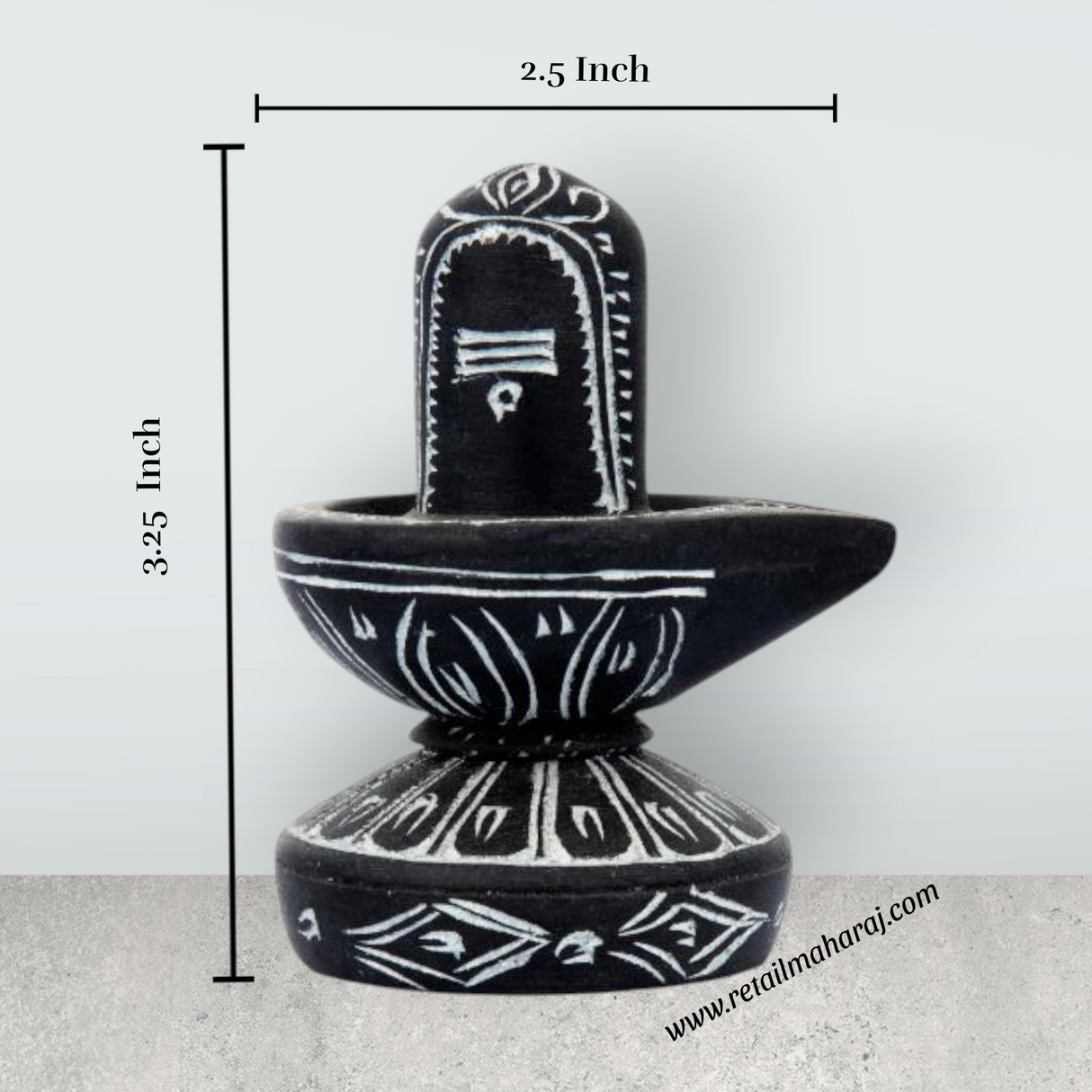 Sivalingam | Soft Stone Idol/ Shiva Lingam Statue/ Mahadev Shivling for Pooja - Retail Maharaj