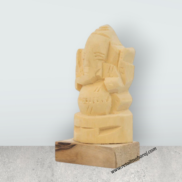 Vellerukku Ganesha - 3 x 2 Inches | Shwetark Ganapati Idol/ Ganesha Statue for Pooja - Retail Maharaj