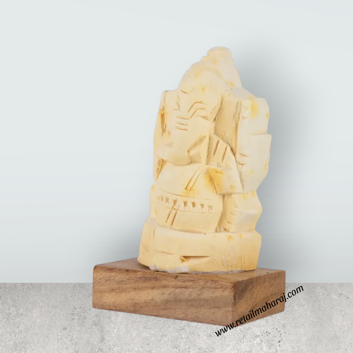 Vellerukku Vinayagar Statue - 2 x 1.25 Inches | Vellerukku Ganesh Murti for Pooja - Retail Maharaj