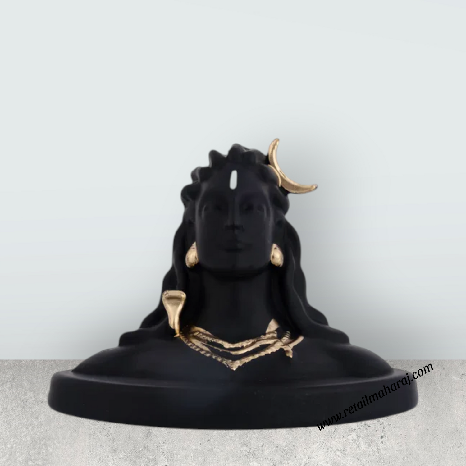 Adiyogi Murti - 2 x 3 Inches | Fibre Mahadev Statue / Adiyogi Shiva Statue/ Adiyogi Idol for Car Dashboard