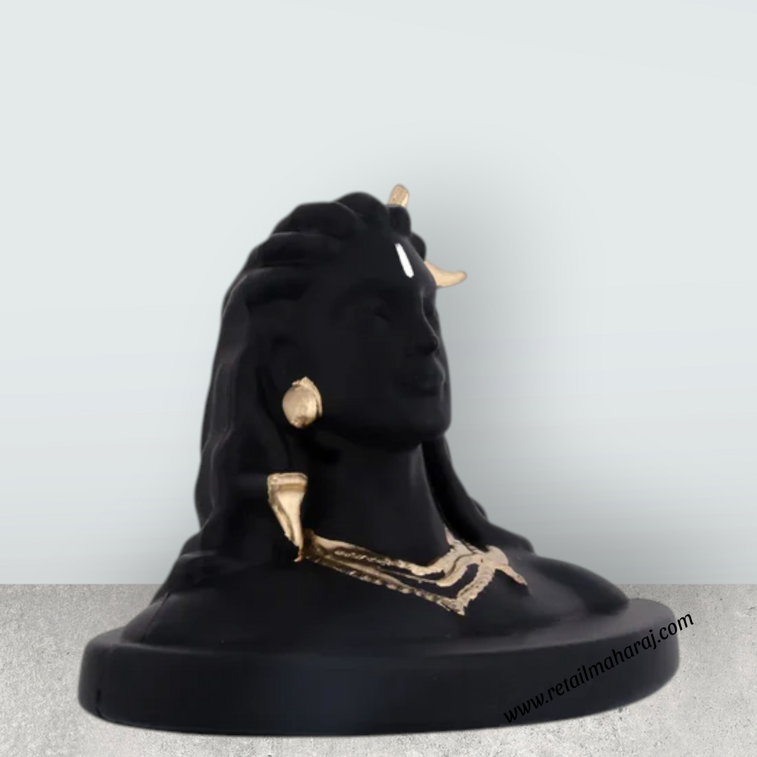 Adiyogi Murti - 2 x 3 Inches | Fibre Mahadev Statue / Adiyogi Shiva Statue/ Adiyogi Idol for Car Dashboard