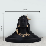 Adiyogi Murti - 2 x 3 Inches | Fibre Mahadev Statue / Adiyogi Shiva Statue/ Adiyogi Idol for Car Dashboard