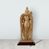 Murugan Statue - 6 x 3 Inches | Standing Murugan Idol/ Resin & Gold Polish Murugan Silai for Pooja - Retail Maharaj