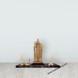 Murugan Statue - 6 x 3 Inches | Standing Murugan Idol/ Resin & Gold Polish Murugan Silai for Pooja - Retail Maharaj