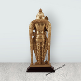 Murugan Statue - 10 x 4.5 Inches | Standing Murugan Idol/ Resin & Gold Polish Murugan Silai for Pooja - Retail Maharaj