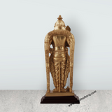 Murugan Statue - 10 x 4.5 Inches | Standing Murugan Idol/ Resin & Gold Polish Murugan Silai for Pooja - Retail Maharaj