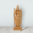 Siruvapuri Murugan Statue - 6 x 2.5 Inches | Standing Murugan Idol/ Gold Polish Murugan Silai for Pooja - Retail Maharaj