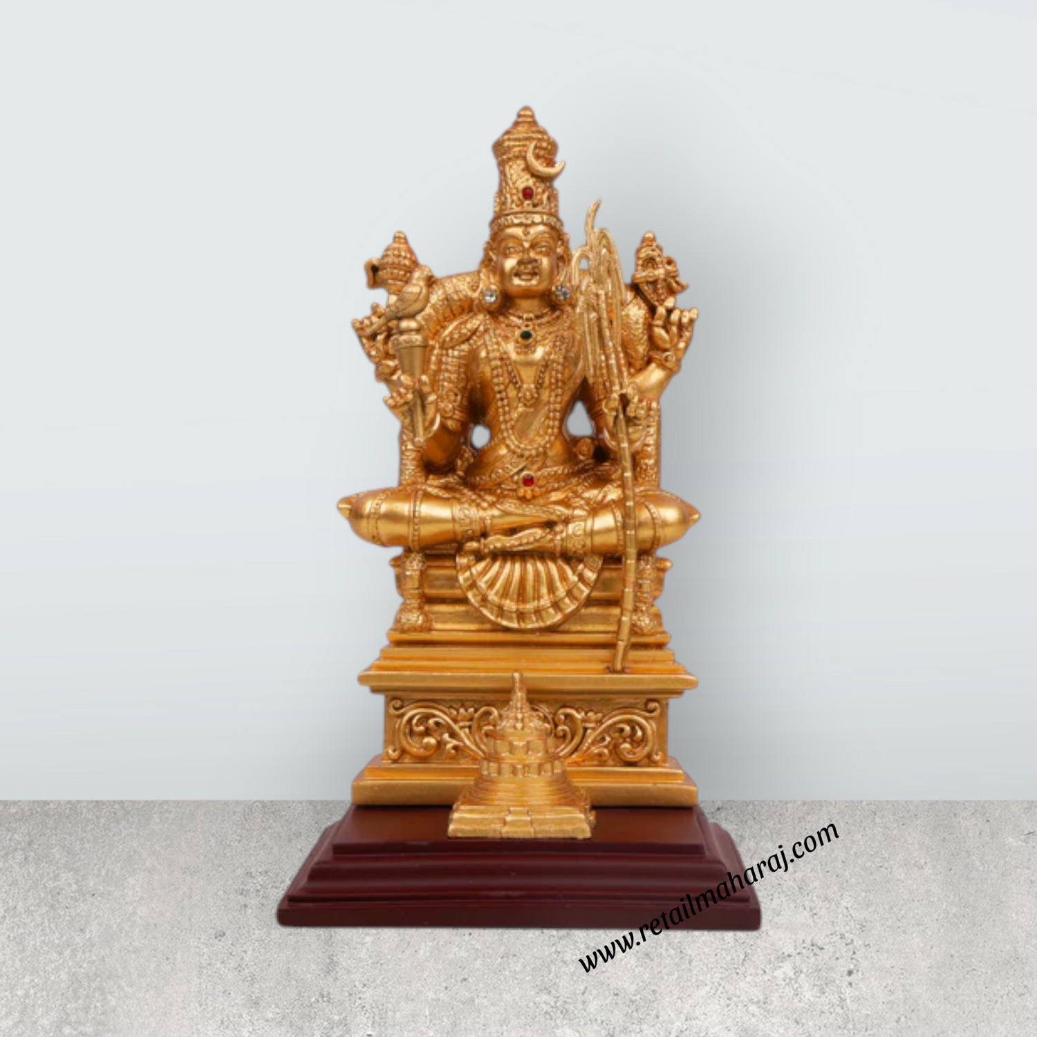 Kamatchi Amman Statue - 8 x 4.5 Inches | Kamatchi Amman Silai/ Kamakshi Idol for Pooja - Retail Maharaj