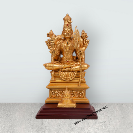 Kamatchi Amman Statue - 8 x 4.5 Inches | Kamatchi Amman Silai/ Kamakshi Idol for Pooja - Retail Maharaj